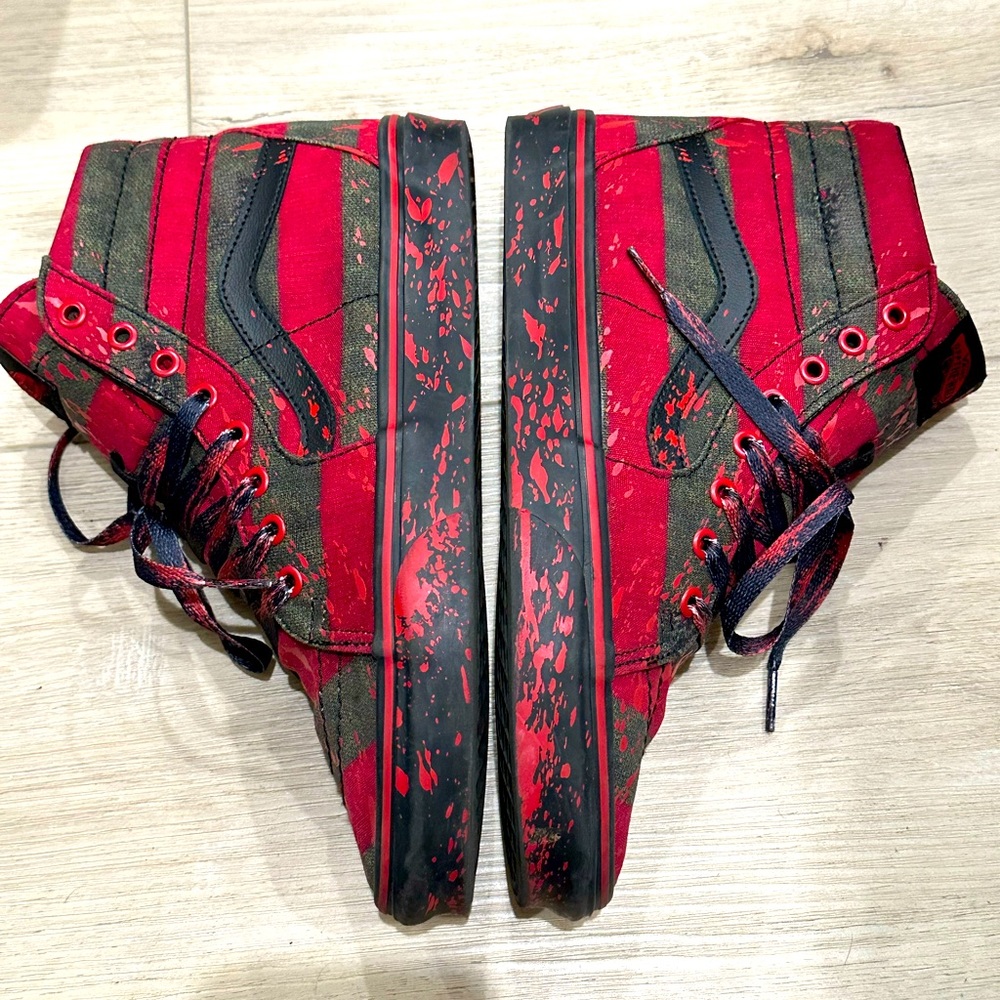 Vans old skool hi Freddy Kreuger size 9